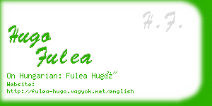 hugo fulea business card